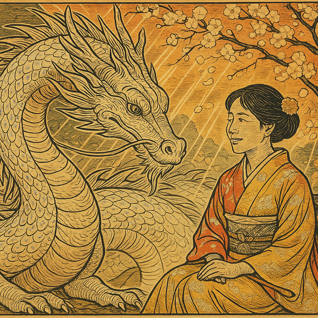 幸運を呼ぶ白竜